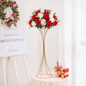 Elegante Soporte <span class=keywords><strong>de</strong></span> Flores <span class=keywords><strong>de</strong></span> Hierro para Centros <span class=keywords><strong>de</strong></span> Mesa <span class=keywords><strong>de</strong></span> Boda y Decoración <span class=keywords><strong>de</strong></span> Mesas, Decoración <span class=keywords><strong>de</strong></span> Jarrones para Restaurantes, Hoteles y Fiestas - Product Image 2