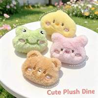 Porte-clés mignon en peluche rose en forme de cochon 3D avec mousqueton, pendentif décoratif de dessin animé, petit cadeau pour étudiants et couples XR
