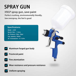 Pistola a Spruzzo Mini di Alta Qualità per Riparazione Auto, Utensile Pneumatico, Vernice Acrilica per Mobili e Pareti, Pistola a Spruzzo HVLP con Ugello - Product Image 6