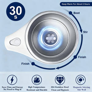 חדש חכם נירוסטה drinkware חשמלי עצמי ערבוב קפה מערבולת ספל נייד mixer/usb - Product Image 3