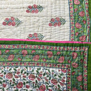 Nuevo diseño de lujo Premium hecho a mano Jaipuri diseño bloque estampado edredón algodón mano bloque impreso diseño étnico edredón para uso en invierno - Product Image 1