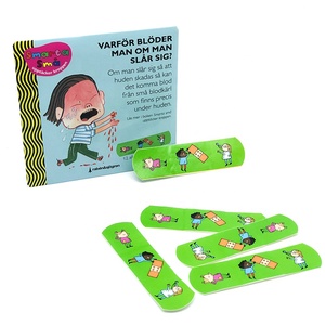 Trousse de premiers secours, bandages lumineux imperméables, formes et motifs variés, couleur phosphorescente, autres, certifiés EO désinfectés, 72x19mm - Product Image 1