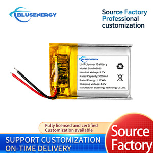 Batterie Li-Polymère Blusenergy 300mAh 3.7V Blus702025 pour l'électronique grand public - Product Image 4