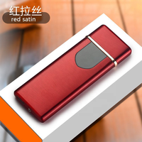 Briquet électronique moderne rechargeable par USB, double face, coupe-vent, pour cigarettes