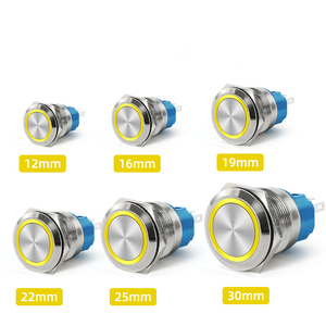 12mm 16mm 19mm 22mm Metal Push Button Switch Self-locking Reset Normally Open Normally Closed IP66 with LED - Product Image 6