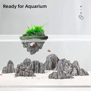 Usmilepet Nieuwe Aankomst Hars Hangende Schildpad Tank Zonnebank Platform <span class=keywords><strong>Aquarium</strong></span> Decoratie Voor Reptielen <span class=keywords><strong>Aquarium</strong></span> <span class=keywords><strong>Aquarium</strong></span> Ornament - Product Image 4