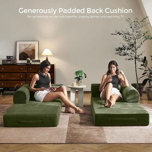 Factory Direct Compressed <b>Sofa</b> <b>Bed</b> Boneless <b>Sofa</b> Modular Compress <b>Sofa</b> Set Furniture Frameless Foam Vacuum <b>Sofa</b> <b>Bed</b>-Green - Product Image 4