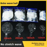 Fournitures pour fêtes d'anniversaire en gros, ballons ronds en forme de rose, ballons transparents à LED, ballons à bouche large, ballons à bulles Bobo, ballons de fête