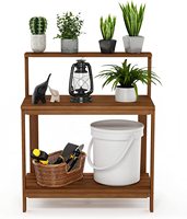 Banc de jardin Sunnydaze en bois de meranti de 42 pouces, écologique, avec étagère de rangement, mobilier de jardin et de patio en bois dur