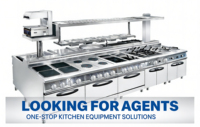 Kompor Gas Komersial 6 Tungku Berdiri Sendiri dengan Oven untuk Peralatan Katering Dapur