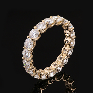 مجوهرات راقية 10k-فضفاضة-خواتم الأبدية الماسية مع حجر الماس في المختبر في جولة مقابل خاتم الماس - Product Image 2