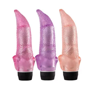 17.5 cm (6.89 inç) yapay penis dil kadın için vibratör seks oyuncak toptan fiyat titreşimli dil dildo sıcak satış dil şekilli yapay penis