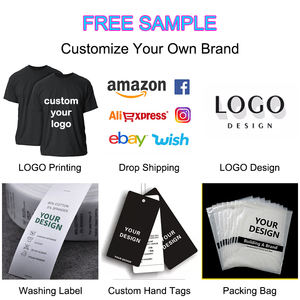 图形t恤聚酯丝网印刷t恤男女通用素色便宜180Gsm棉空白t恤制造商中国男式t恤 - Product Image 3