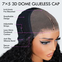Peluca de encaje crudo Hd Sdd rizado profundo 7x5 pelucas sin pegamento de encaje cabello humano 250% densidad 14 pulgadas Peluca de cabello humano rizado proveedor