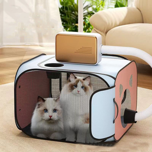 Portátil plegable <span class=keywords><strong>para</strong></span> evitar Escape Tome un baño <span class=keywords><strong>Jaula</strong></span> de secado Tienda de secado Secado completo Secador de mascotas de gran espacio <span class=keywords><strong>para</strong></span> <span class=keywords><strong>perros</strong></span> y gatos - Product Image 5