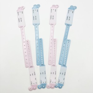 2024 monouso paziente ospedale medico scritto sulla madre e bambino braccialetti con numero di serie - Product Image 1