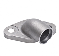 Raccord coudé en acier inoxydable OEM certifié ISO9001, fabriqué par procédé de soudure à la cire perdue au silicat de silice, usiné CNC, par une fonderie d'acier