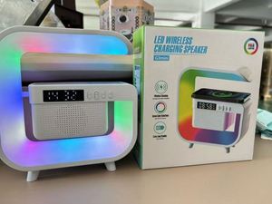 BT G3 Mini Speaker Night Light Multi Functional with Alarm <b>Clock</b> Speaker <b>Led</b> Wireless Charger Speakers - Product Image 6