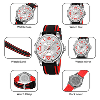 Reloj de Pulsera Deportivo Casual para Hombre Skmei 9342, Estilo Cuarzo, de Aleación, con Esfera de Vidrio Resistente al Agua, Correa de Silicona