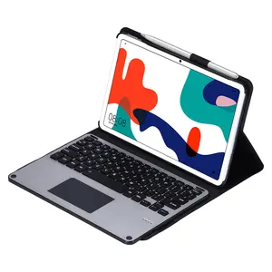 Touchpad capa para teclado de huawei matepad, 10.4 polegadas sem fio teclado mágico com teclado destacável magro folio capa