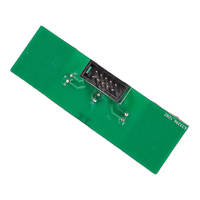 Konektor IDC 2.54MM Kustom, Adaptor PCB LED, Catu Daya, Kabel Pita Datar Abu-abu, Aksesori