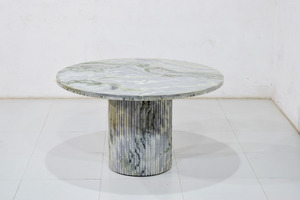 Mesa de comedor de piedra de mármol de lujo moderno muebles de sala de estar duraderos de alta calidad para el hogar o el Hotel - Product Image 2