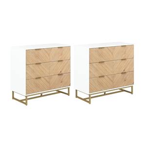 <span class=keywords><strong>Commode</strong></span> à <span class=keywords><strong>6</strong></span> <span class=keywords><strong>tiroirs</strong></span> en placage de bois blanc moderne avec pieds en métal, <span class=keywords><strong>commode</strong></span> de rangement pour chambre à coucher - Product Image 6