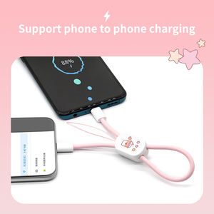 Cable de Carga para Llavero al Precio Más Bajo |   Cable de Datos Tipo-C de Carga Rápida de 60W |   Cable de Carga Rápida 2 en 1 Portátil para Wsrit - Product Image 2