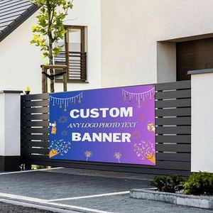 Customized Outdoor PVC Vinyl Banner <b>Signs</b> Personalized Photo/Text Logo <b>Weddings</b> Parties Events Business Decorations UV Portable - Product Image 4