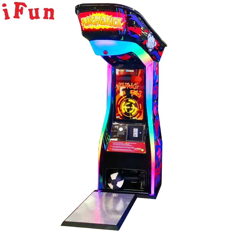 Mesin permainan tinju Arcade permainan penebusan yang dioperasikan koin dalam ruangan mesin permainan tinju anak-anak dan dewasa
