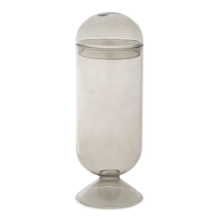 Vide luxe verre Cloche bougie navire avec couvercle bougie pot bouteille bougeoir cadeau usine personnalisé bougie correspond dans un bocal en verre