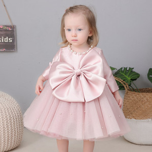 Alta calidad niños flor lujo boda arco grueso bebé niña vestidos de fiesta <span class=keywords><strong>princesa</strong></span> - Product Image 2