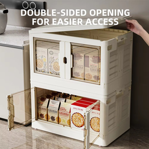 8007 Chuyên Nghiệp Tùy Chỉnh Trẻ Em Đôi Cửa Nhựa Có Thể Gập Lại Lưu Trữ <span class=keywords><strong>Box</strong></span> Với Nắp - Product Image 3