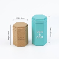 Boîte cadeau hexagonale en papier de luxe personnalisée pour l'emballage de cosmétiques et de thé matcha OEM ODM
