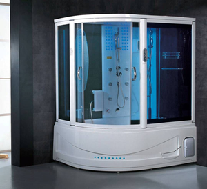 ห้องอาบน้ำฝักบัวแบบพับได้ทรงตรงไร้กรอบสุดหรู พร้อมกระจกนิรภัย ระบบอ่างน้ำวน และฟังก์ชั่นอบไอน้ำ พร้อมระบบนวดเท้า - Product Image 3