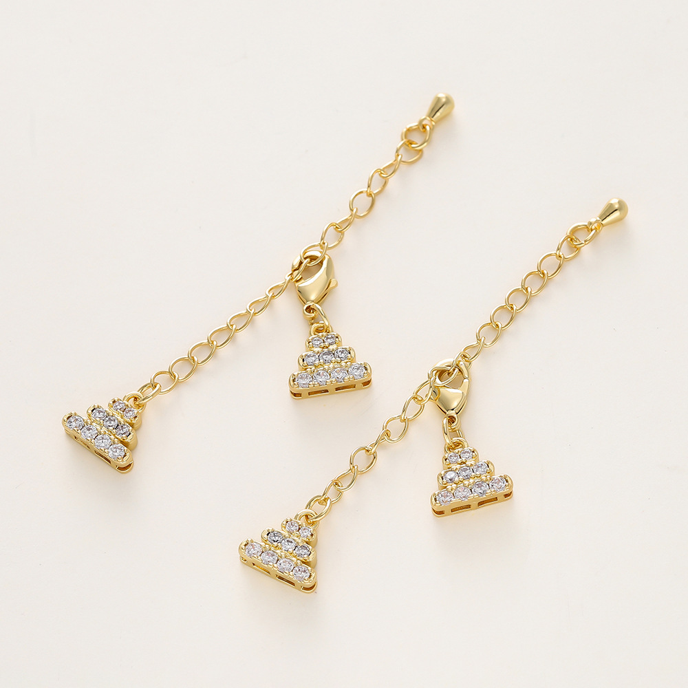 18k diamond-set extension chain (10*70mm)