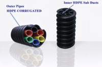 Tuyau de Conduit COD en PEHD Corrugé pour la Protection des Câbles Souterrains de Télécommunications 89mm 96mm 110mm