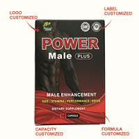 Power Male Plus Macs Capsules, Complément Alimentaire Naturel à Base de Plantes pour Hommes, 10 Capsules, Soutien Nutritionnel Quotidien, Fabrication OEM