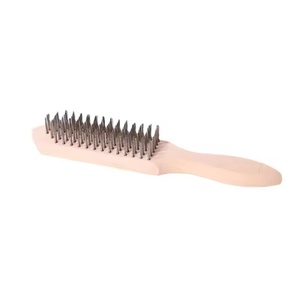 OEM resistente industriale filo di acciaio inossidabile spazzole antigraffio con manico in legno nuova fabbrica USA fornitura per la pulizia-grado DIY - Product Image 3