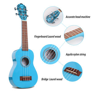 <span class=keywords><strong>Ukelele</strong></span> Soprano de Madera Real para Principiantes, Instrumento Musical al por Mayor, Regalo de Navidad, Guitarra Infantil - Product Image 6
