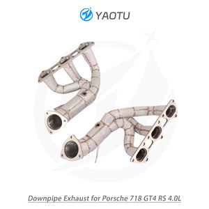 YT ท่อเหล็กกล้าไร้สนิมที่ไหลเวียนสูงพร้อมฉนวนกันความร้อนเหมาะสำหรับ Porsche 718 GT4 <span class=keywords><strong>RS</strong></span> 4.0L อัพเกรดประสิทธิภาพสูง - Product Image 6