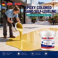 Revêtement de sol époxy auto-nivelant écologique effet marbre, peinture liquide couleur personnalisée, résistant à l'usure
