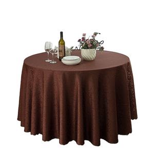 Nappe ronde en satin rose à la mode pour mariage nappe en tissu texturé pour restaurants - Product Image 6