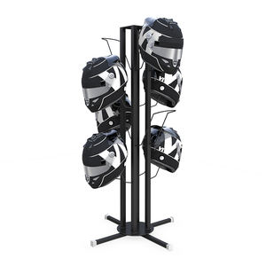 Soporte de Exhibición para Cascos de Motocicleta, Metálico, Negro, Multiusos, con Logotipo Personalizado de <span class=keywords><strong>Mini</strong></span> Car Shop Custom Motor - Product Image 1