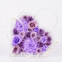 Boîte à roses éternelles de style nouveau pour un cadeau d'anniversaire ou de Saint-Valentin