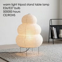 Lampe de table triangulaire en papier de riz japonais, faite à la main, style nordique Wabi Sabi, éclairage d'ambiance de chevet, lanterne décorative