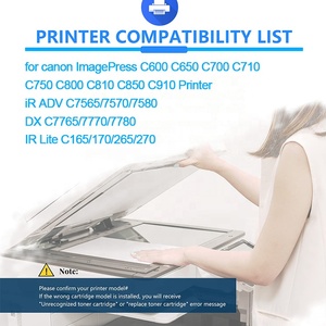 ตลับหมึกโทนเนอร์ Chinamate Original T01 รุ่น C-EXV52 สำหรับเครื่องพิมพ์ Canon imagepress c710 c810 c910 โทนเนอร์ T01 T07 ตลับหมึกโทนเนอร์ที่ใช้ร่วมกันได้ t01 - Product Image 6
