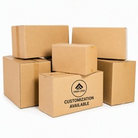 Boîte en carton ondulé RSC à fentes sur mesure, en papier kraft 5 plis, robuste, résistante aux chocs, pour déménagement et stockage, vente en gros directe usine