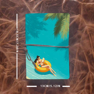 Hermoso cuaderno escolar hecho a mano A6 práctico para grupos <span class=keywords><strong>de</strong></span> <span class=keywords><strong>teatro</strong></span> universitario adecuado para registros <span class=keywords><strong>de</strong></span> ensayo y notas <span class=keywords><strong>de</strong></span> guión W - Product Image 4