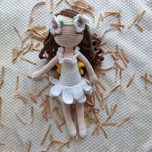 Оптовые вязаные куклы-амигуруми ручной работы из хлопка для малышей, игрушки-животные из хлопкового трикотажа - Product Image 5
